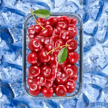 Ланчбокс GENICOOK з бенто-комплектом та сумкою, скляна герметична харчова ємність 840 мл, 5 шт, BPA-free, для дому та подорожей