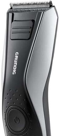 Машинка для стрижки волосся і бороди GRUNDIG MC6840, акумуляторна/мережева, LED, чорна/срібляста, довжина зрізу до 30 мм