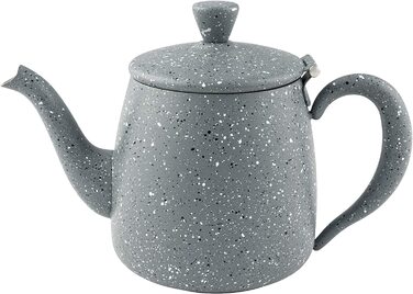 Чайник Café Olé PT-035GG 1 л із нержавіючої сталі, сірий граніт, преміум-якість, не протікає, з порожнистою ручкою та відкидною кришкою