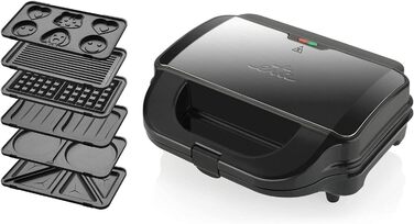 Sandwichmaker ETA Sorento Plus 6-в-1: Вафельниця, гриль, сендвічниця, антипригарне покриття, 900 Вт