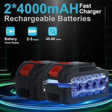 Акумуляторний мийний апарат високого тиску Hydroplast 200 Bar з 2x4.0Ah акумуляторами, 3 режими, 6 в 1, обертова насадка 180°