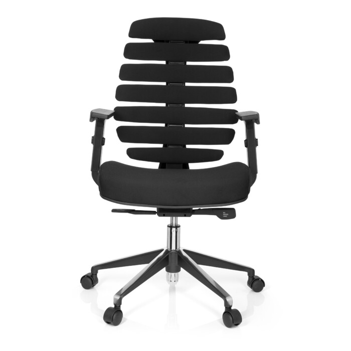 Офісне крісло / поворотне крісло ERGO LINE II Тканина Чорний HJH OFFICE