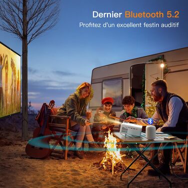 Smart Beamer 4K VISSPL: Проектор для дому та вулиці з Dolby Audio, автофокусом та WiFi 6