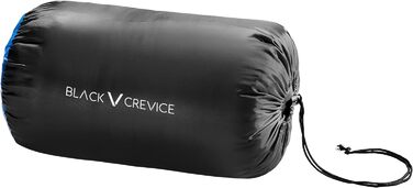 Дитячий спальний мішок BLACK CREVICE, водонепроникний, дихаючий, для кемпінгу, з чохлом, довжина 165 см, синій