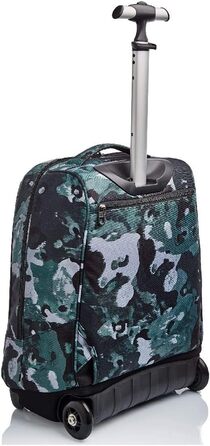 Дитячий шкільний рюкзак-тролей Invicta Camo Shade 2-в-1 на колесах, зелений, для хлопчиків і дівчаток, для школи та подорожей, з магнітною застібкою, 43 см