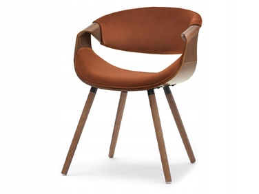 Стілець Mebel-Partner, коричневий велюр, 1 шт.