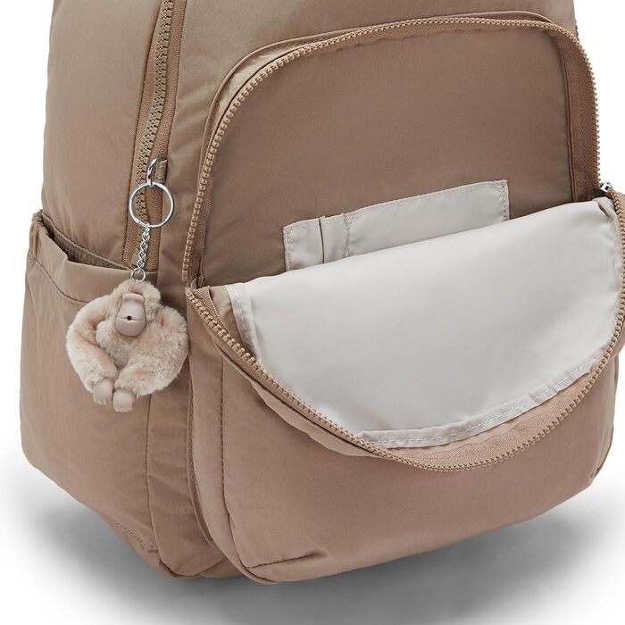 Великий міський рюкзак Kipling SEOUL, синій з бежевим (Tan Beige)