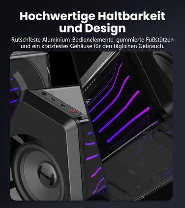 Edifier G2000 Pro - Bluetooth колонки для комп'ютера з 7.1 об'ємним звуком, RGB підсвічуванням, USB та Aux входами (білі)