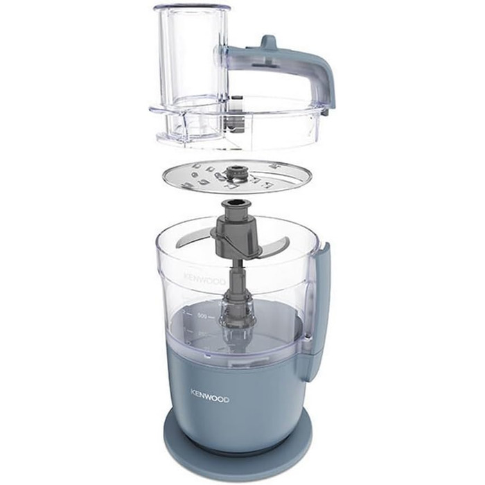Кухонний комбайн Kenwood MultiPro Go FDP22.130GY, 650 Вт, 1.3 л, Компактний, Багатофункціональний, Синій/Сірий
