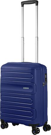 Валіза American Tourister Sunside 55 см, 35 л, темно-синя, ручна поклажа, на 4 колесах