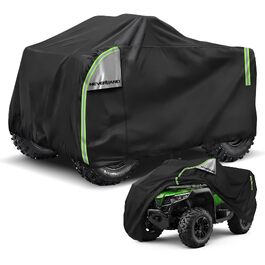 Водонепроникний захисний чохол для квадроцикла NEVERLAND Quad ATV XXXL (256 x 110 x 120 см), чорно-сріблястий/зелений