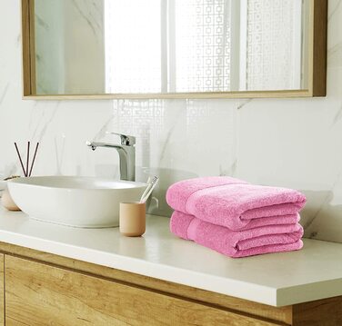 Набір рушників Utopia Towels 8 шт, бавовна, рожеві – 2 банних, 2 для рук, 4 серветки з петелькою