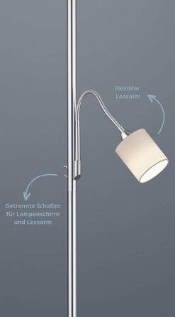 Сучасна стельова люстра Lightling, матовий нікель, тканинний плафон антрацит, 3 x E27, 60 Вт, діаметр 50 см, висота 20.5 см