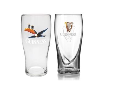 Офіційні склянки Guinness Gravity & Toucan 2 шт. для пива - набір пивних келихів