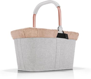 Набір кошиків для покупок Reisenthel Carrybag Frame Leo Macchiato з чохлом, чорний — водовідштовхувальний дизайн з внутрішньою кишенею