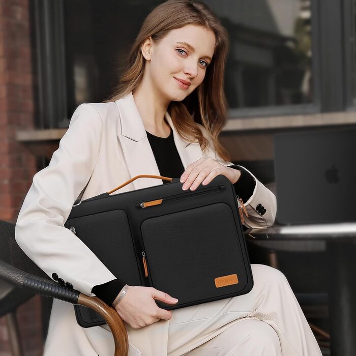 Чохол-сумка для ноутбука MOSISO 16 дюймів 360° захисний, для MacBook Pro M1 M2 M3 M4 M5, Lenovo, HP, чорний