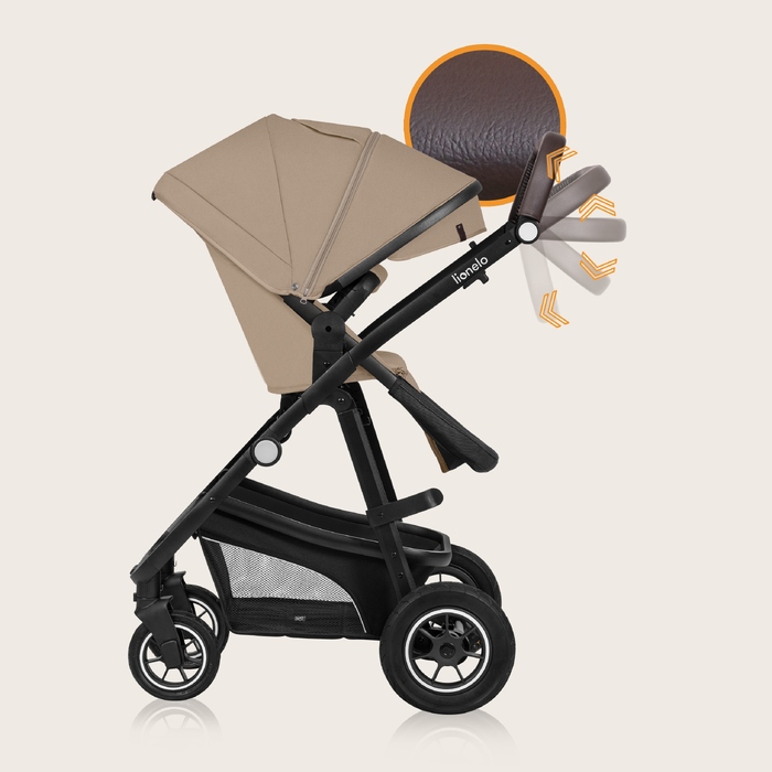 Дитячий візок 3в1 Lionelo LO-BIANKA, колір Beige Sand