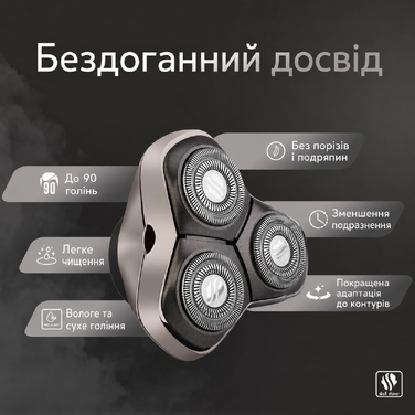 Запасні леза Skull Shaver Forte Pro (3 шт.) для бритв Pitbull, Palm та Butterfly Kiss — для гоління голови, обличчя та тіла