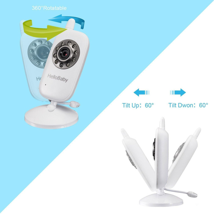 Радіоняня HelloBaby HB32 з камерою та екраном 3.2