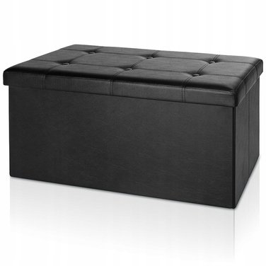 Оббитий пуф Wide Decor, чорний