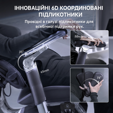 Ергономічне офісне крісло SIHOO Doro S300 black