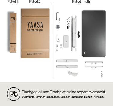 Електричний регульований стіл Yaasa Desk Pro 140x80 см, темно-сірий/чорний, 9 режимів пам'яті, індикатор висоти, датчик зіткнення, навантаження 120 кг