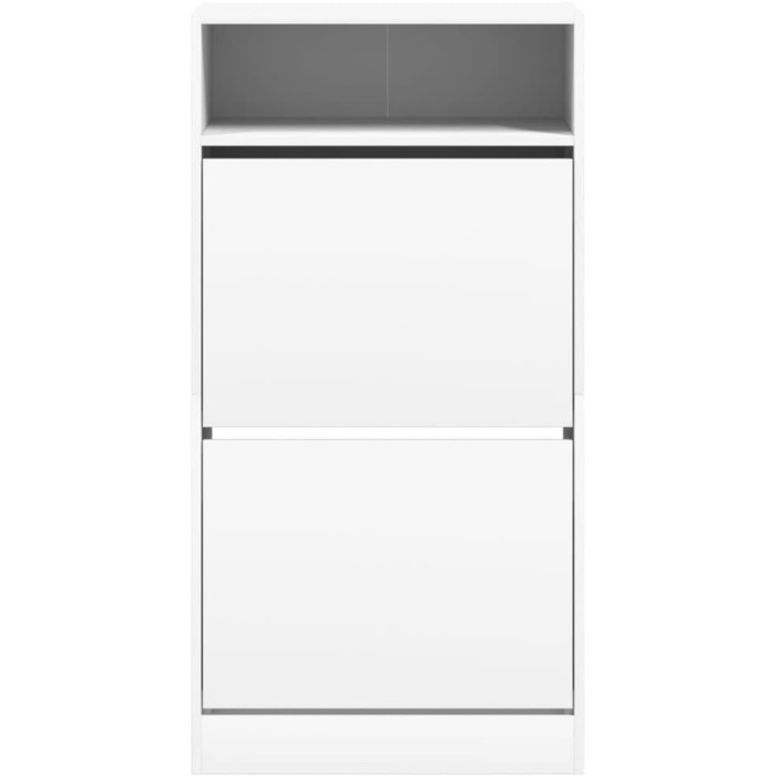 Шафа для взуття vidaXL біла 60x34x116 см, ДСП