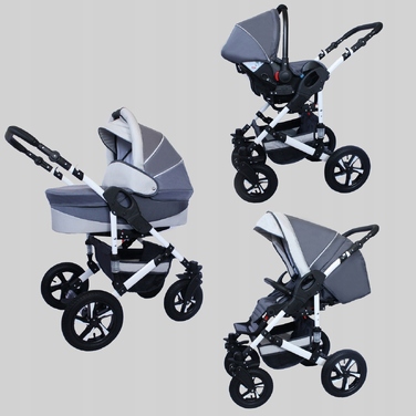 Дитячий візок X-Trall Pram 3в1, чорно-золотий