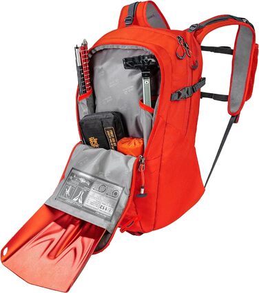 Рюкзак Jack Wolfskin ALPSPITZE PACK 22 літрів, червоний, універсальний розмір