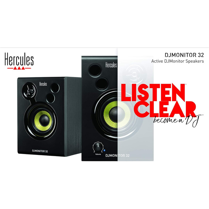 Монітори активні Hercules DJMonitor 32 - 2x15 Вт RMS, для DJ та музикантів