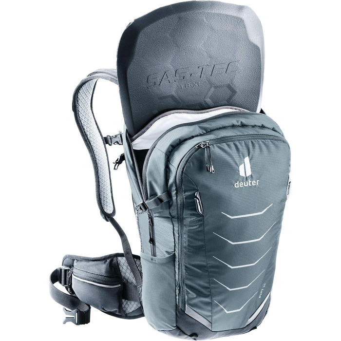 Велосипедний рюкзак Deuter Flyt 14 з протектором, графітово-чорний