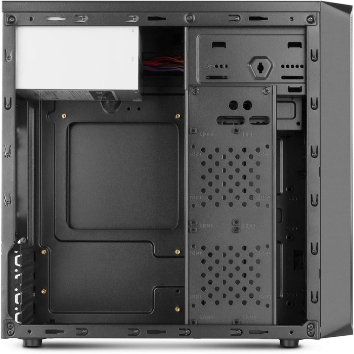 Корпус для ПК NOX Lite030 Midi-Tower, 500 Вт, чорний, Micro-ATX/Mini-ITX, для дому та офісу