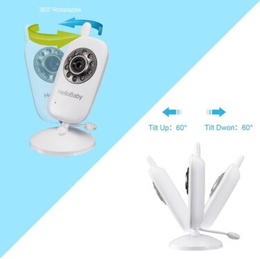 Радіоняня HelloBaby HB32 з камерою та екраном 3.2