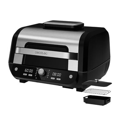 Аерофритюрниця-гриль Cecotec Cecofry FireDome 6000 без олії, 6 л, 2400 Вт, 6 режимів приготування, 4 рівні гриля, з термостатом та аксесуарами