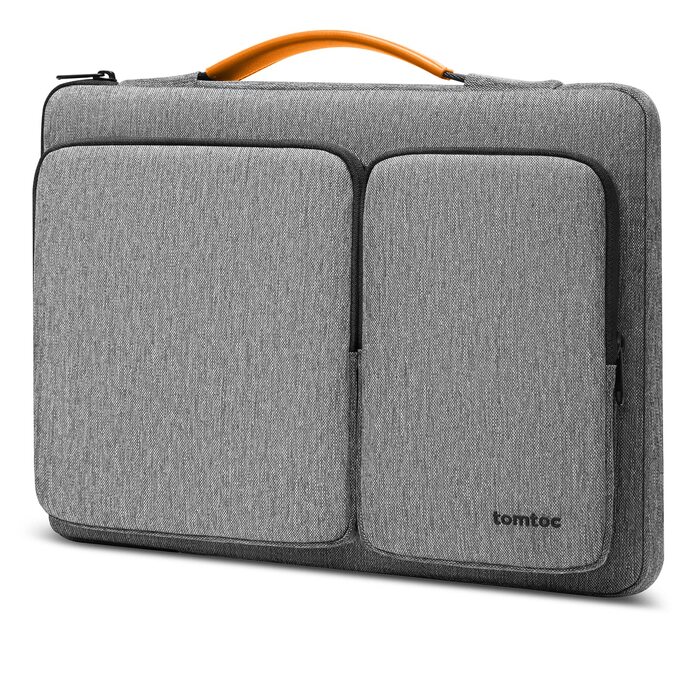 Сумка для ноутбука tomtoc 15/15.6/16 дюймів із захистом 360°, чохол для MacBook Air/Pro, сірий