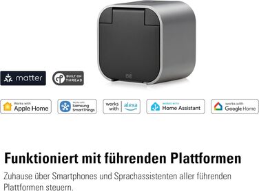 Розумна система поливу Eve Energy Outdoor (Matter) з керуванням через додаток/Siri для саду/балкону, без хаба, сумісна з розподільниками