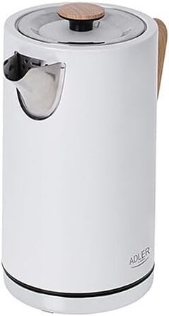 Електрочайник Adler AD 1347w, білий, 1.7 л, 2200 Вт