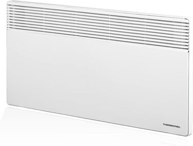 Електричний конвектор Thermoval TX 2500, 2,5 кВт, IP20, підлоговий або настінний електрообігрівач для дому та офісу, білий