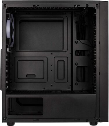 Корпус для ПК Kolink Inspire K8 ARGB Midi-Tower, загартоване скло, чорний, ігровий комп'ютерний корпус з підсвічуванням RGB