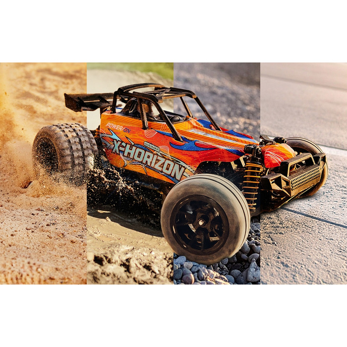 Радіокерована машина Overmax X-Horizon RC Stadium Truck 1:18, 4x4, швидкість до 30 км/год