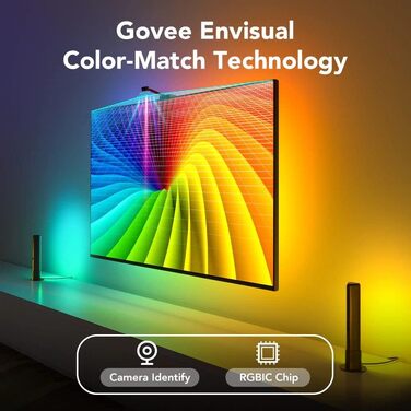 Розумний комплект підсвічування Govee DreamView Pro: LED-стрічка та світлові панелі з камерою синхронізації, USB