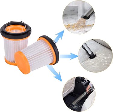 Opaltool фільтр для пилососа, змінний, сумісний з Shark W1 WV200 WV201 WV205 WV220, для бездротового ручного пилососа, аналог XHFWV200, 5 шт.