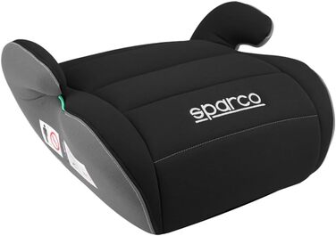 Дитяча автокрісло-підставка Sparco i-Size 125-150 см, чорна/сіра, новий стандарт ECE R129/03 (2024)
