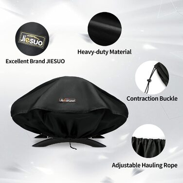Чохол для гриля JIESUO для Weber Q Series, захисний чохол для грилів Weber Q2000 і Q200, водонепроникний, переносний