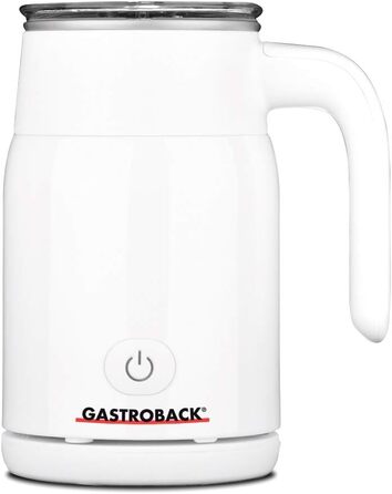 Електричний спінювач молока Gastroback 42325 Latte Magic, 350 мл, для гарячої та холодної піни, 500 Вт, білий пластик