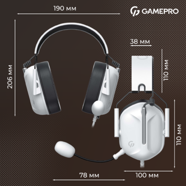 Ігрова гарнітура GamePro Genesis Hunter (HS1350W)