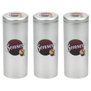 Банки Senseo Premium Paddose на 20 кавових капсул 3 шт сріблясті