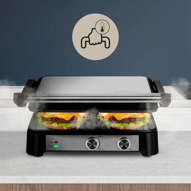 Електрогриль-тостер ZEEGMA Grill Chef 2-в-1 з керамічним антипригарним покриттям 2000 Вт
