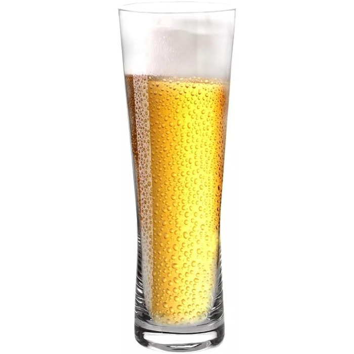 Склянки для пива Krosno Biergläser 500 мл, набір 6 шт. Універсальні, елегантний дизайн 