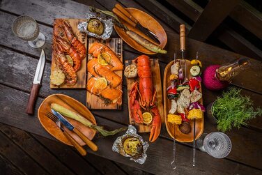 AMZBBQ Преміум кедрові дошки для грилю 2 шт, 28x14 см, для газового та вугільного гриля, для риби та м'яса, подарунок чоловікам і жінкам, з Північної Америки